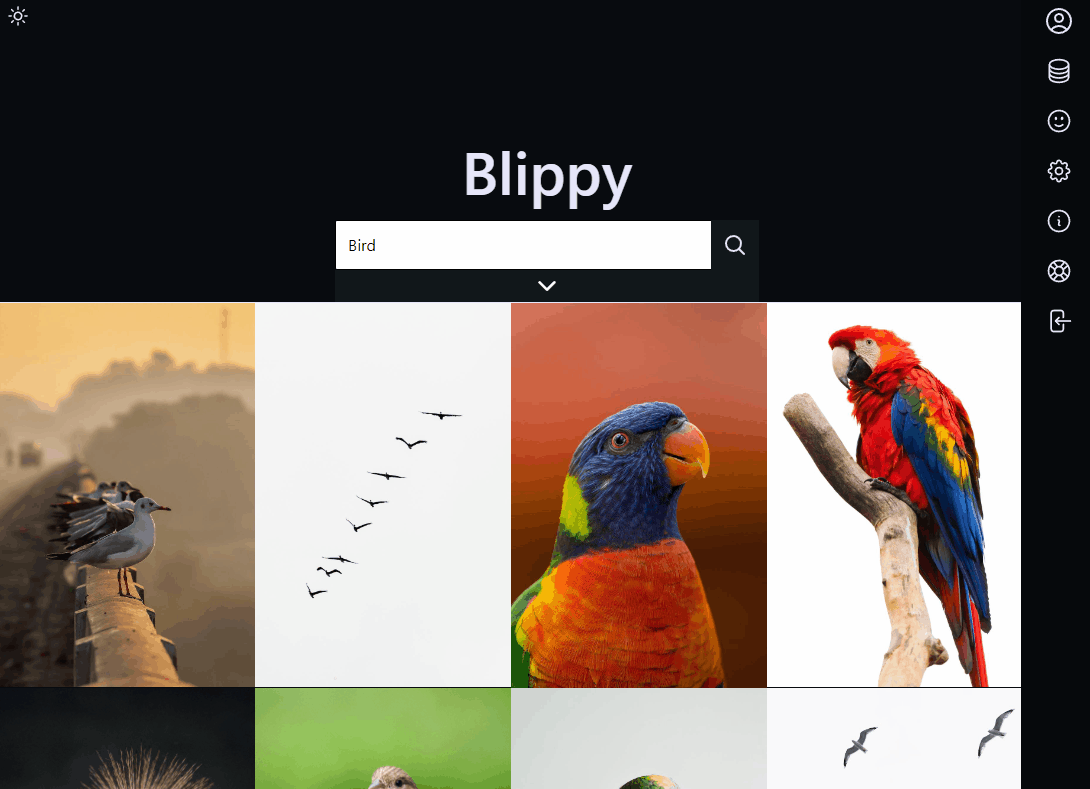 Blippy Image Engine marketing card
